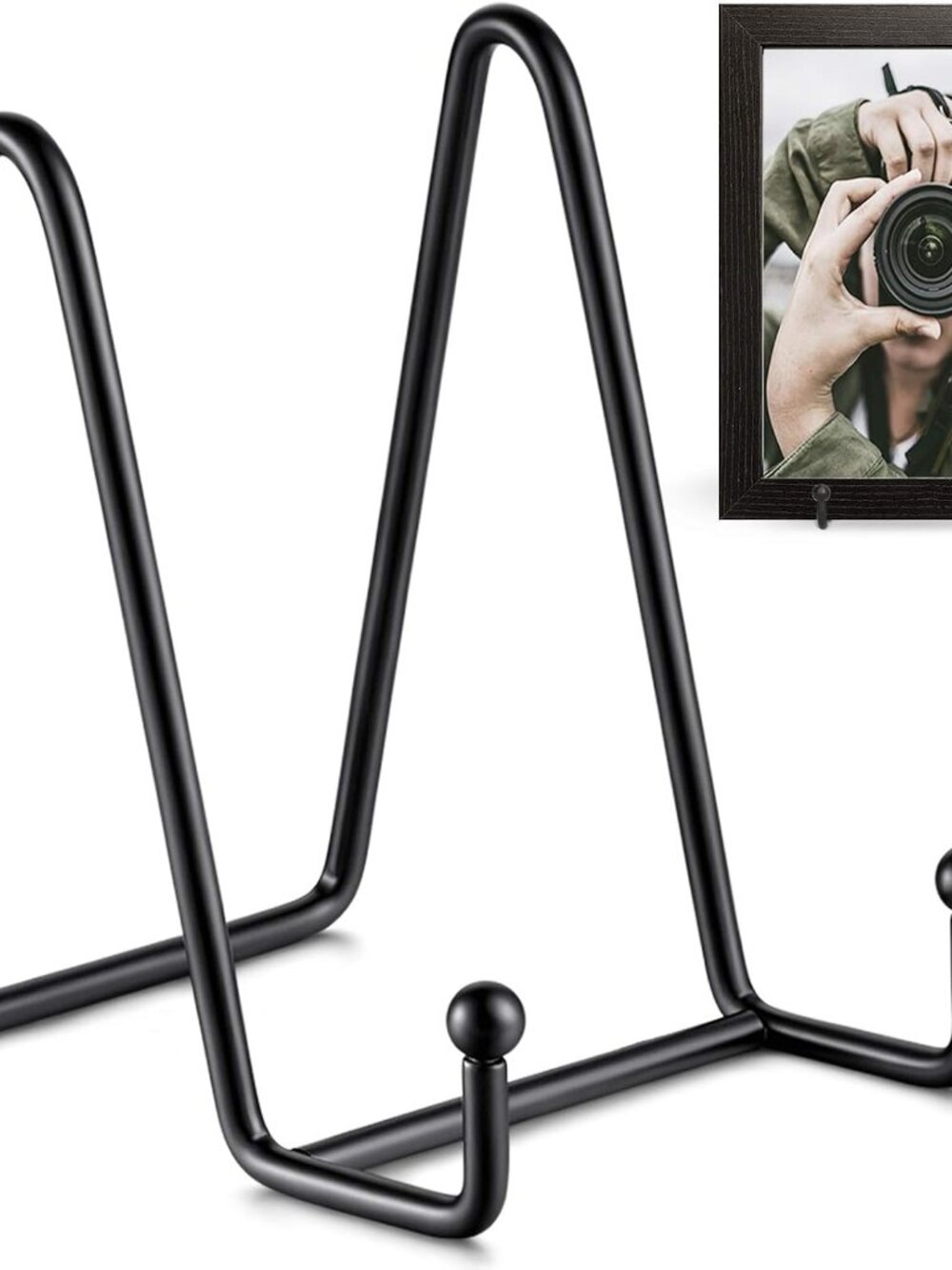 Plate Stands for Display - 4.5 Inch Plate Holder Display Stand + Metal Frame Hol